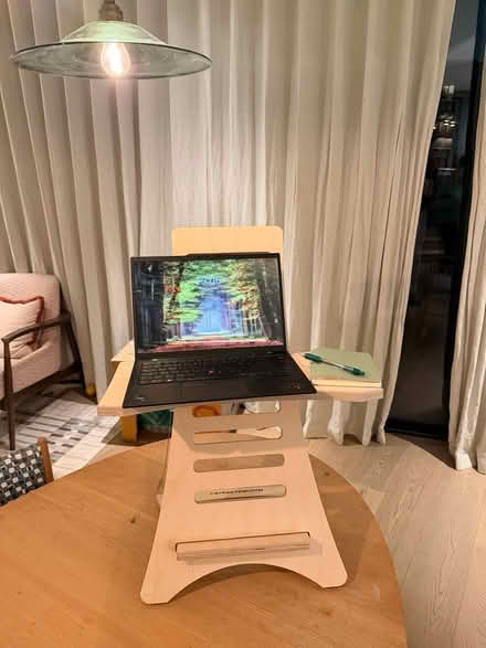 Photo of free Wooden standing desk converter (SW11) #1