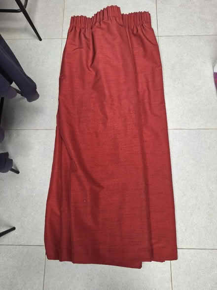 Photo of free Red curtains (CR5 old coulsdon) #1