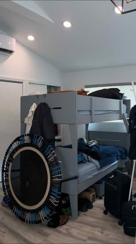 Photo of free Gray Twin Bunk Bed (Glen Cove) #2