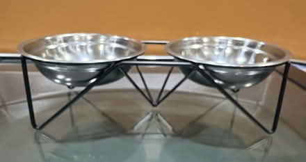 Photo of free Elevated sm dog/cat bowls (Downtown DG) #2