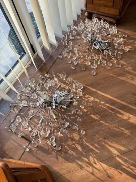 Photo of free 2 matching chandeliers (Caldicot NP26) #3