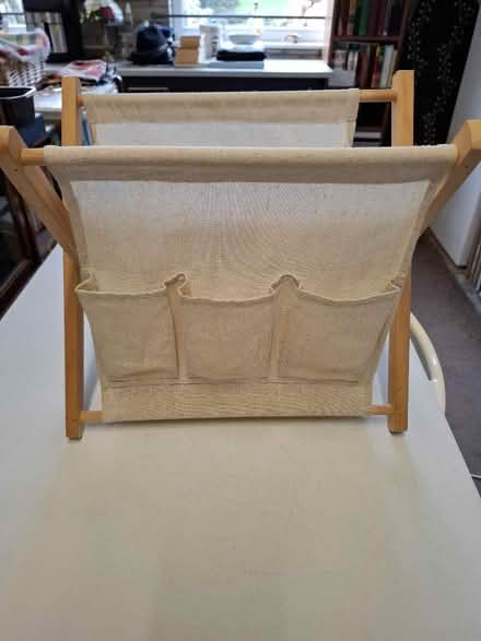 Photo of free Foldable fabric magazine rack with 6 side pockets. In good (Carnforth LA5) #2