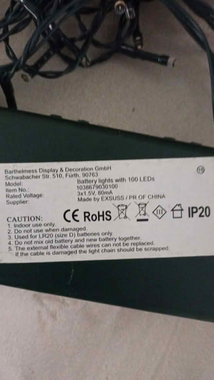 Photo of free Low voltage Christmas tree lights (Pyrford GU22) #2