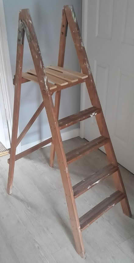Photo of free Small wooden stepladder (Burgess hill) #1