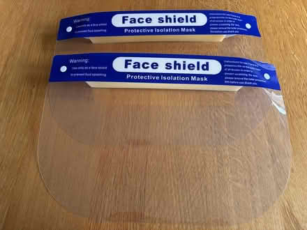 Photo of free Two Face Shields Reusable (Cookhill B49) #1