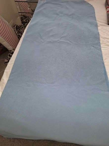 Photo of free Blue fleece throw (Malvern Link WR14) #1