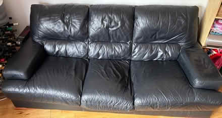 Photo of free Leather Couch (Norbiton KT2) #1