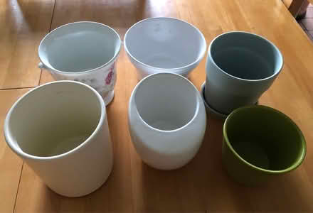 Photo of free 6 ceramic plant pots (L17 Aigburth) #1