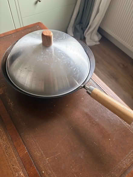 Photo of free Carbon Steel Wok + Cast Iron Skillet (Forest Gate E7) #1