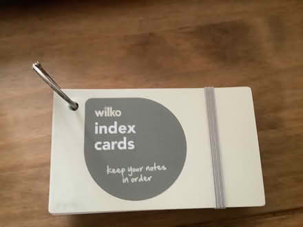 Photo of free Index cards on ring holder (Leighton Buzzard LU7) #1