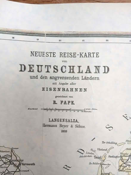 Photo of free German Railway Map Bahnkarte Deutschland (North Hinksey OX2) #2