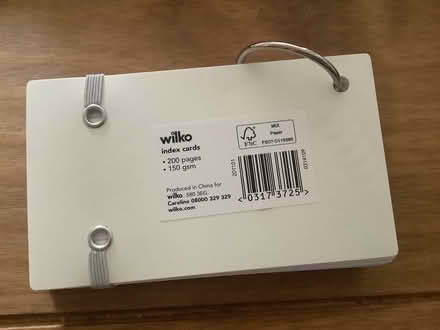 Photo of free Index cards on ring holder (Leighton Buzzard LU7) #2