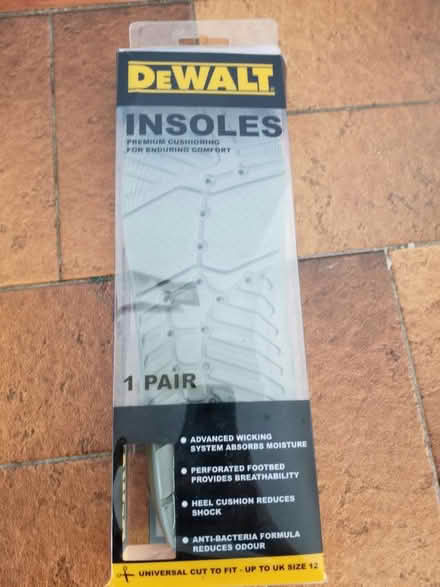 Photo of free DeWalt insoles new in pack (Gloucester) #3