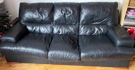 Photo of free Leather Couch (Norbiton KT2) #2