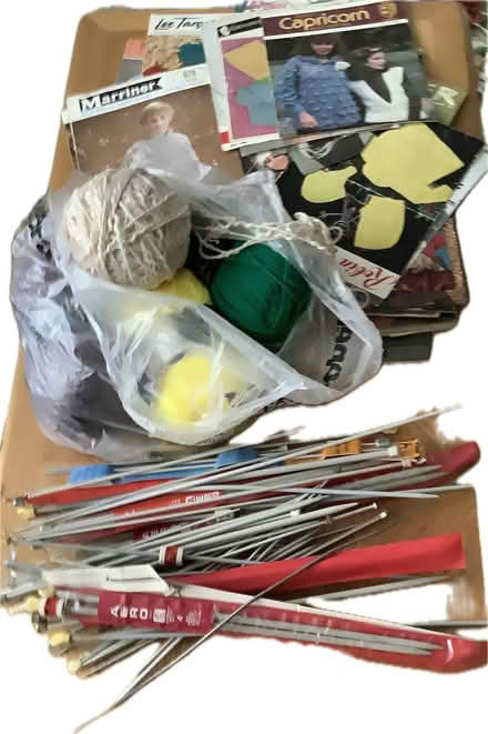 Photo of free Knitting paraphernalia - wool, needles, patterns (Surrenden BN1) #1