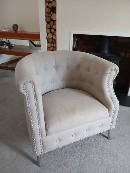 Photo of free Leather sofa and fabrict chair (GU12) #2