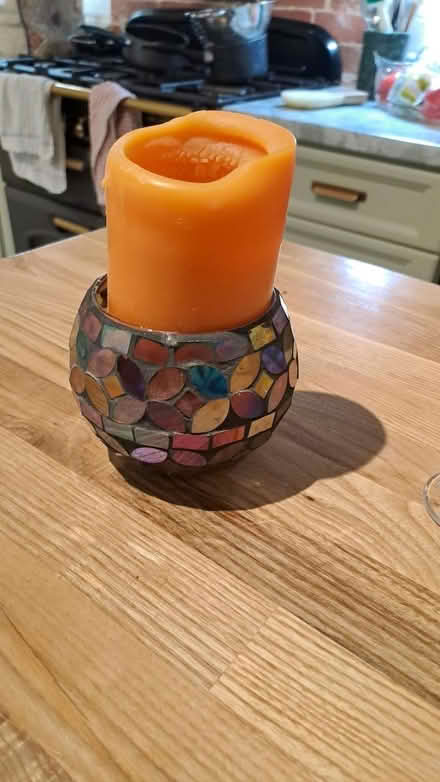 Photo of free Candle & pot RG26 (Bramley, Hants RG26) #3