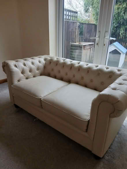 Photo of free Leather sofa and fabrict chair (GU12) #1