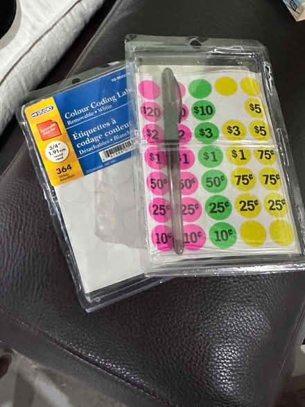 Photo of free Leather Filofax & price stickers (McKellar Park) #4