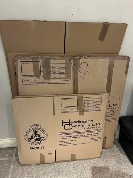 Photo of free Removal storage boxes (Witney OX28) #1