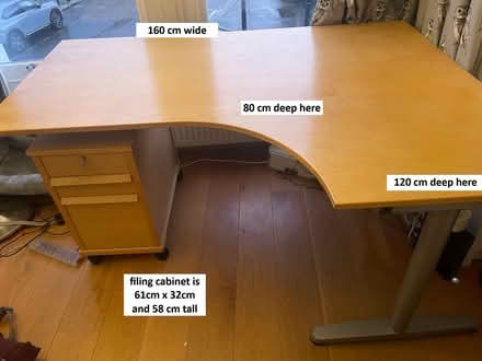 Photo of free Ikea Corner Desk + Filing Cabinet (Shepherds bush W12) #1