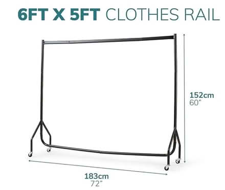 Photo of free Super Heavy Duty Clothes Rail (Hanging Heaton WF17) #1