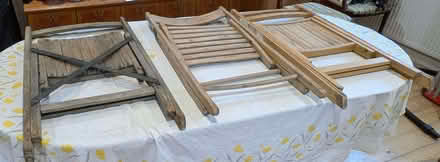 Photo of free Collapsible upright wooden chairs (Yeading UB4) #2