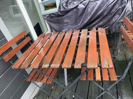 Photo of free Outside 2 seater table and chairs (KT9 Chessington) #2