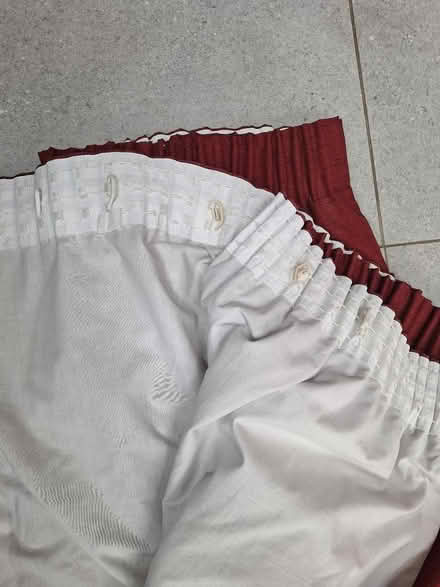 Photo of free Red curtains (CR5 old coulsdon) #2