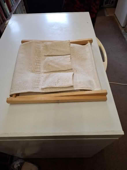 Photo of free Foldable fabric magazine rack with 6 side pockets. In good (Carnforth LA5) #3