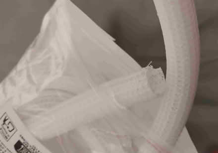 Photo of free 1 metre woven white plastic cable tidy 1 cm diam (Lye Valley OX3) #2