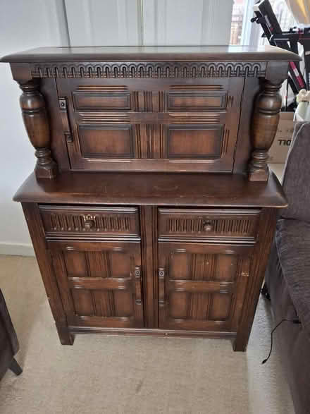 Photo of free Old reproduction antique cupboard (Higher Irlam M44) #1