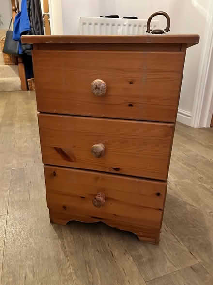 Photo of free Bedside 3 drawer cabinet (Langwathby CA10) #1