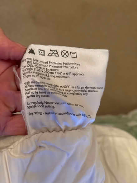 Photo of free Single duvet - John Lewis (Sevenoaks TN13) #3