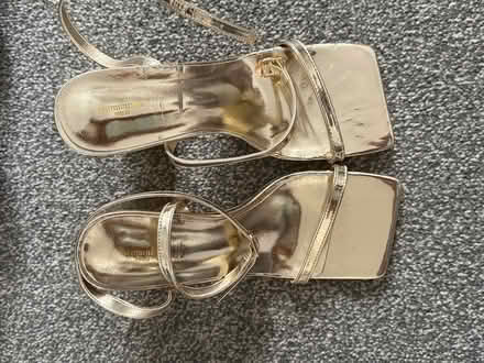 Photo of free Wide size 6 gold heels PLT (West hill Dartford) #1
