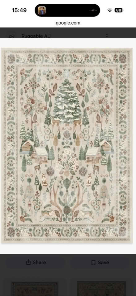 Photo of free Ruggable washable rug (N16 Nr Stoke Newington Common) #1