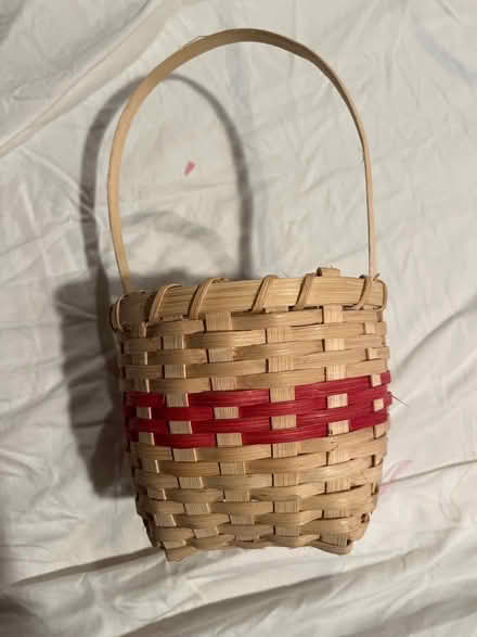 Photo of free Tan and Red Basket (Farmington Hills) #1