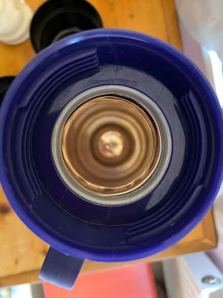 Photo of free thermos flask with 2 cups blue & black (Broadwater BN14) #3