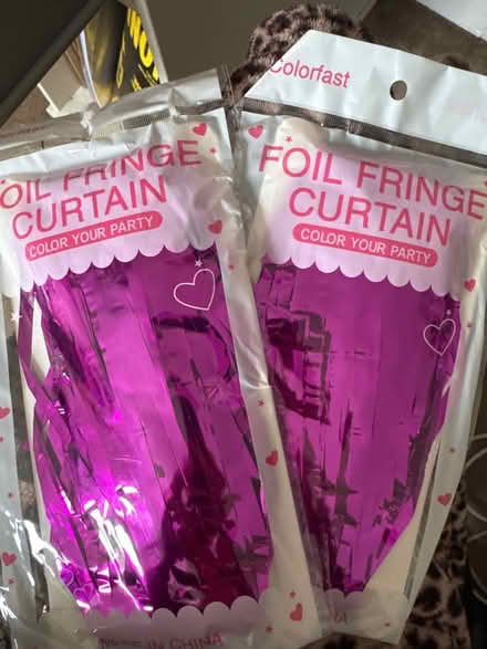 Photo of free Foil Fringe Curtain Decorations new (GL4) #1