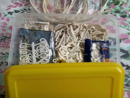 Photo of free Box of various curtain hooks (Sedlescombe) #1