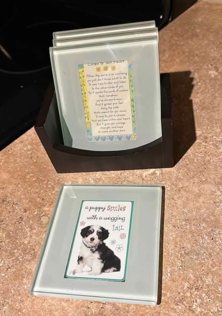 Photo of free Glass Photo Coasters (4) (Hunt Club/Conroy area) #1