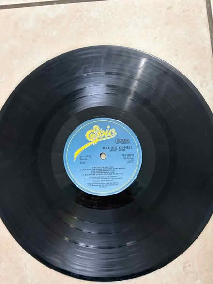 Photo of free Bat Out Of Hell LP- Meatloaf (Westbury Wilts BA13) #1