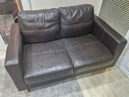 Photo of free 2 Seater Leather Settee (Blackhorse BS16) #1