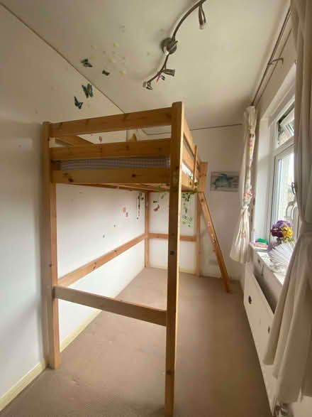 Photo of free High sleeper pine bed frame (Old Woking GU22) #2