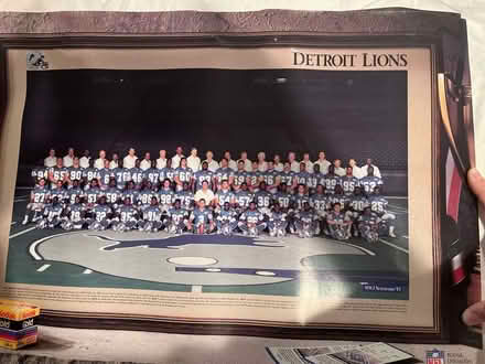 Photo of free Poster- Detroit Lions 1991 team (Farmington Hills) #1