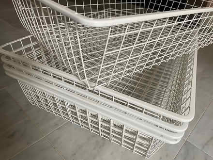 Photo of free Metal storage baskets (Combe Down, Bath.) #1