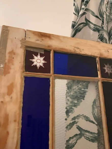 Photo of free Pine stained glass door (Crouch End N8) #1