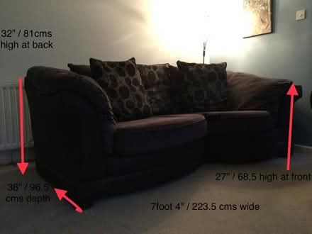 Photo of free Soft comfortable snuggle sofas. (Burton BH23) #2