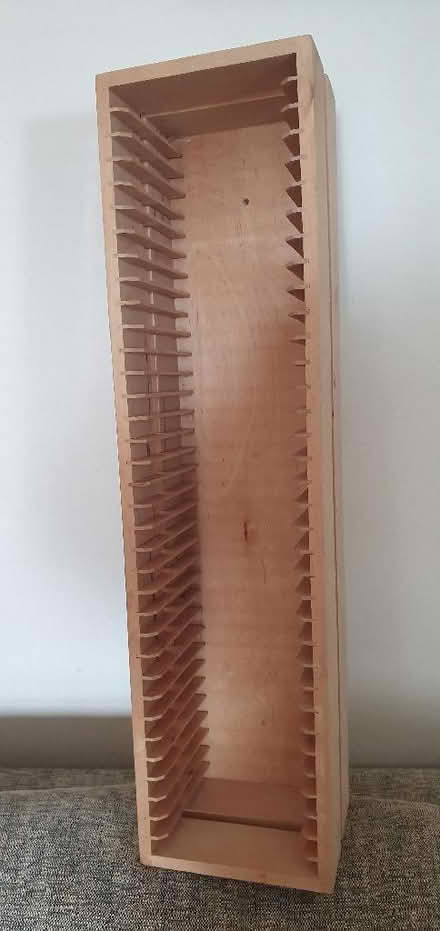 Photo of free Wooden CD rack (Hartington Road BN2) #2