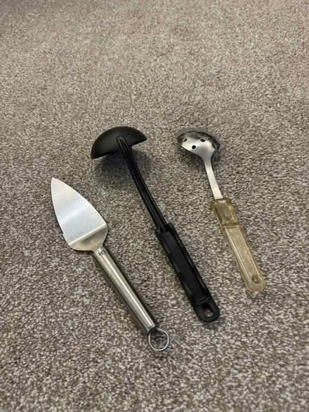 Photo of free Cake slice, ladel and slotted spoon (Hitchin) #1